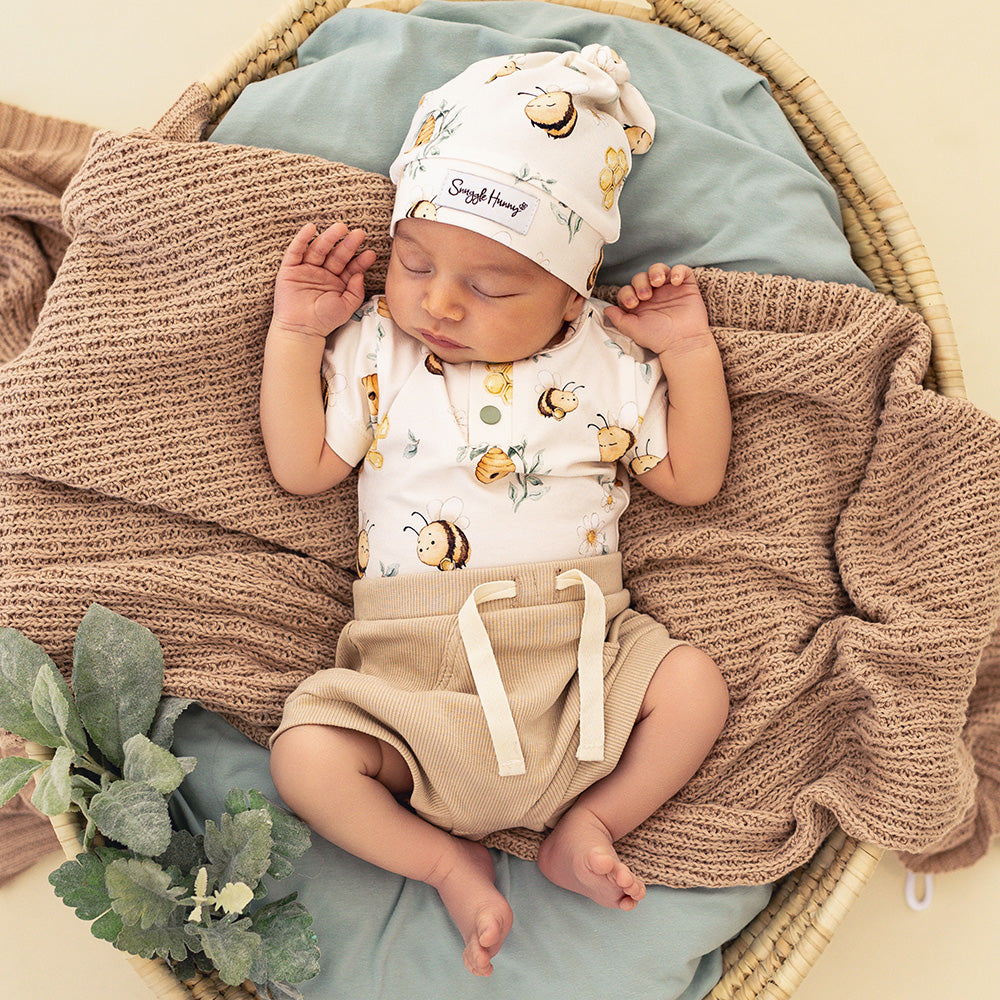 Bumblebees Short Sleeve Organic Bodysuit