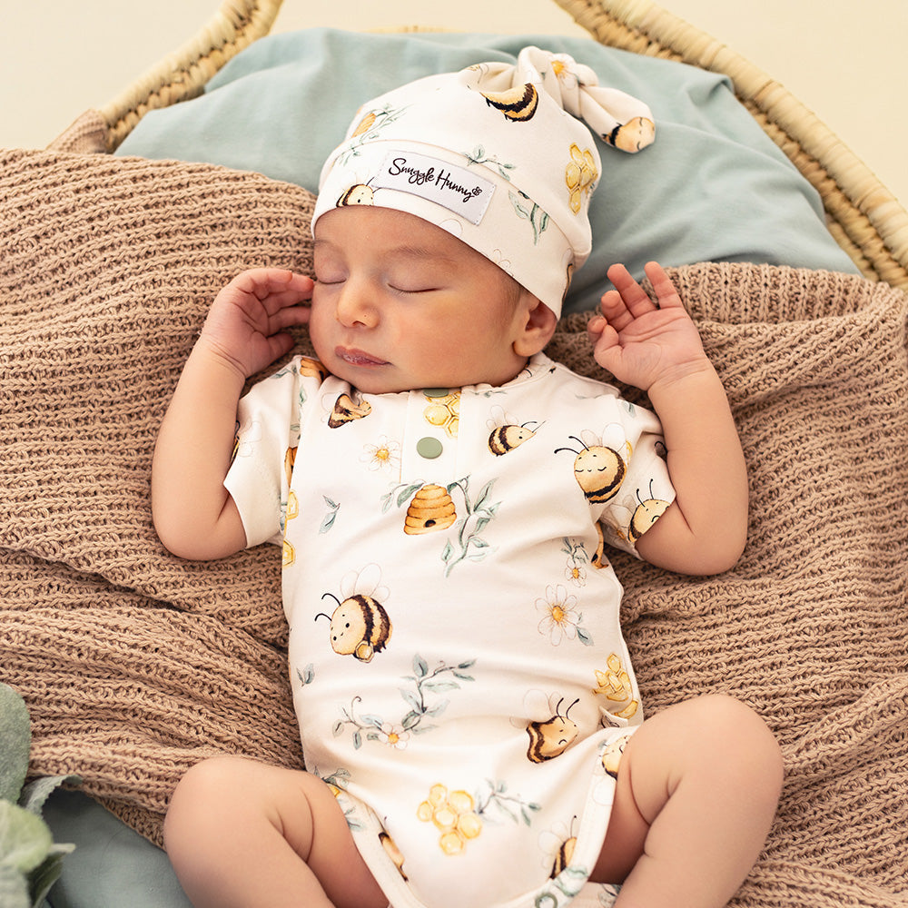 Bumblebees Short Sleeve Organic Bodysuit