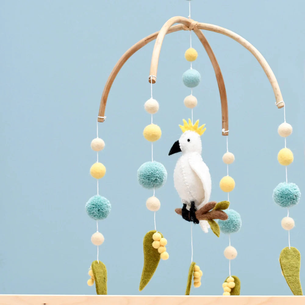Nursery Cot & Ceiling Mobiles – Handmade Felt Designs