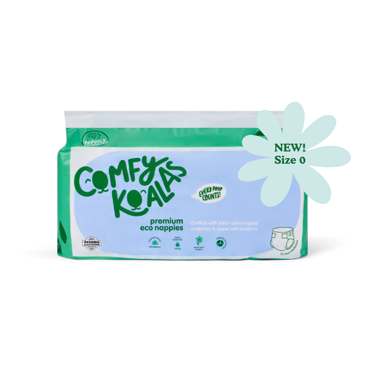 Comfy Koalas Premmie Eco Nappies