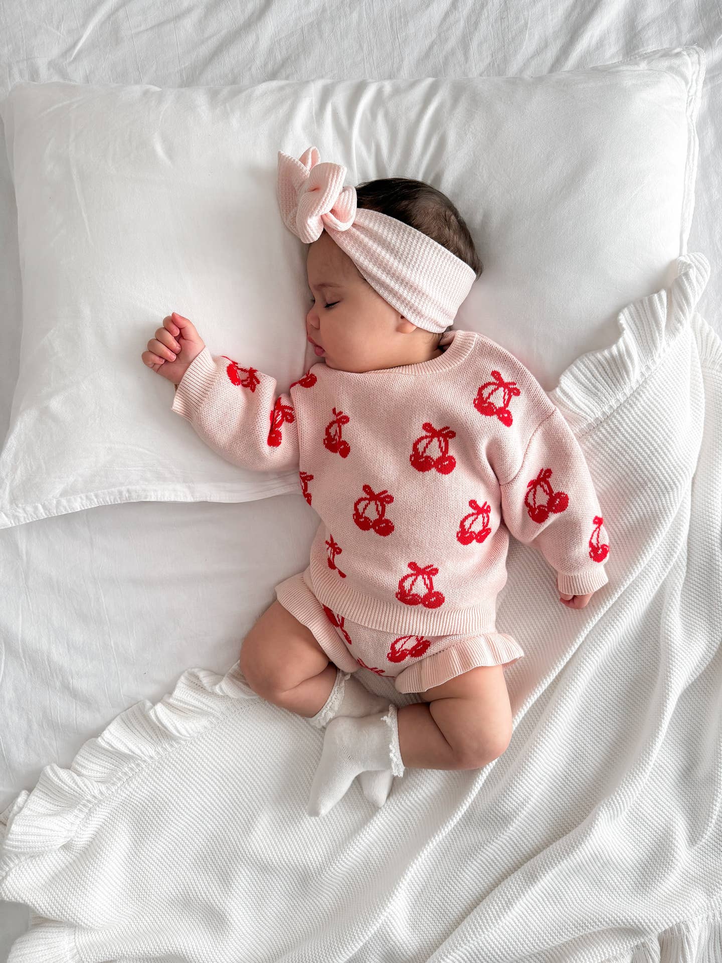 Cherry Bow Jumper