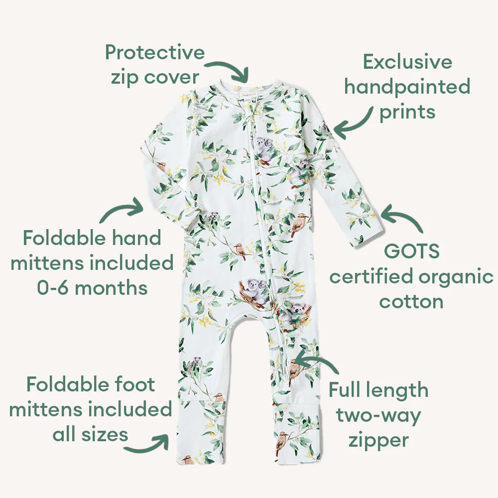 Eucalypt Organic Snugglesuit Convertible Romper