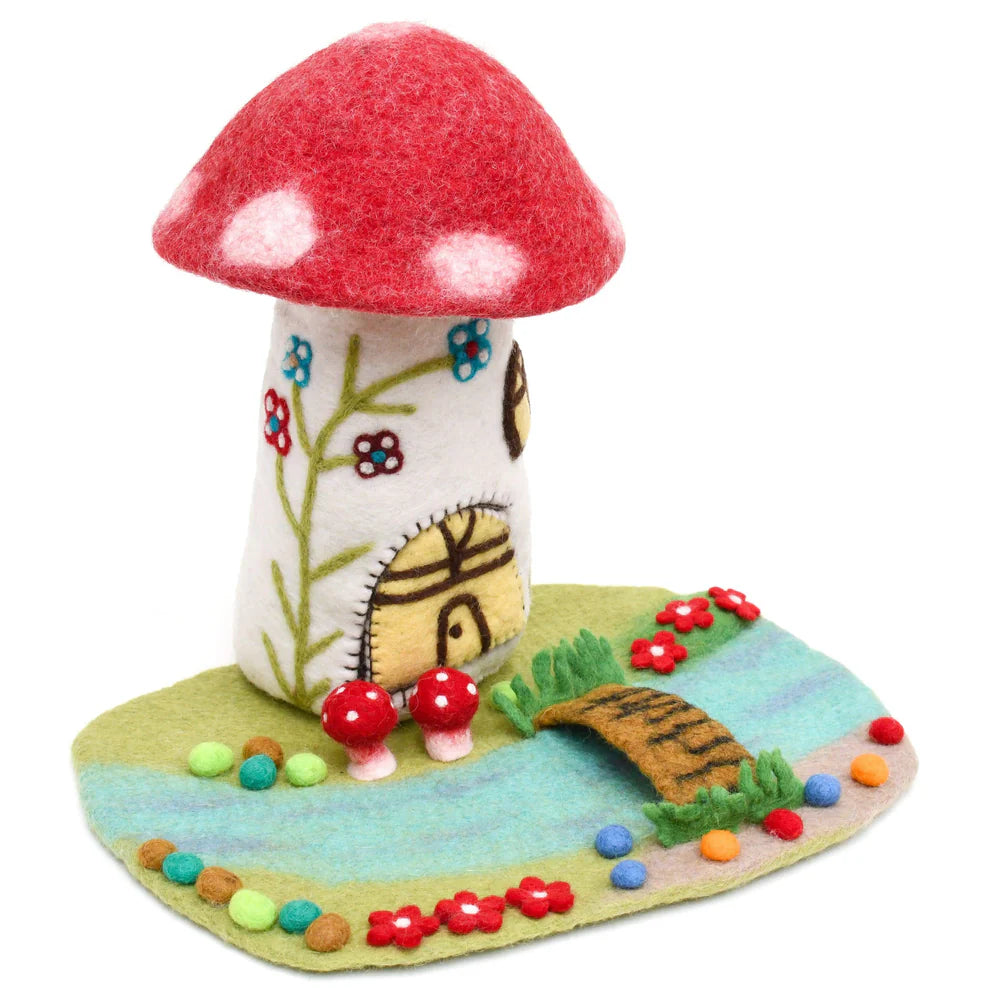 Handcrafted Felt Playscape Play Mats