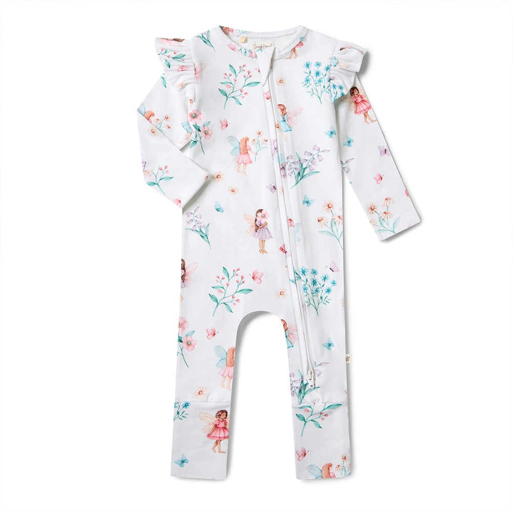 Fairy Garden Organic Snugglesuit Convertible Romper