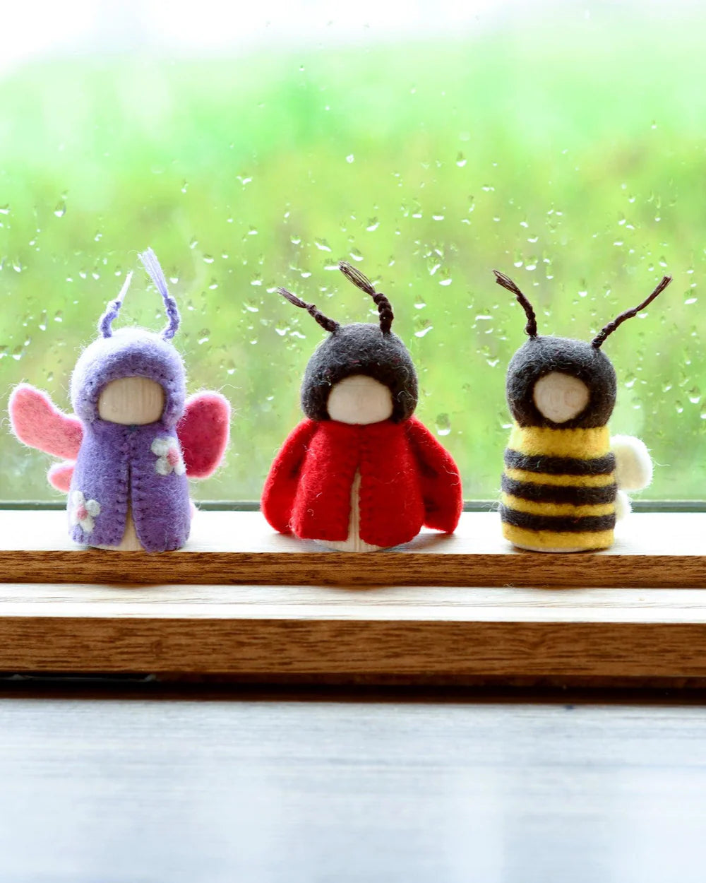 Handcrafted Felt Peg Dolls