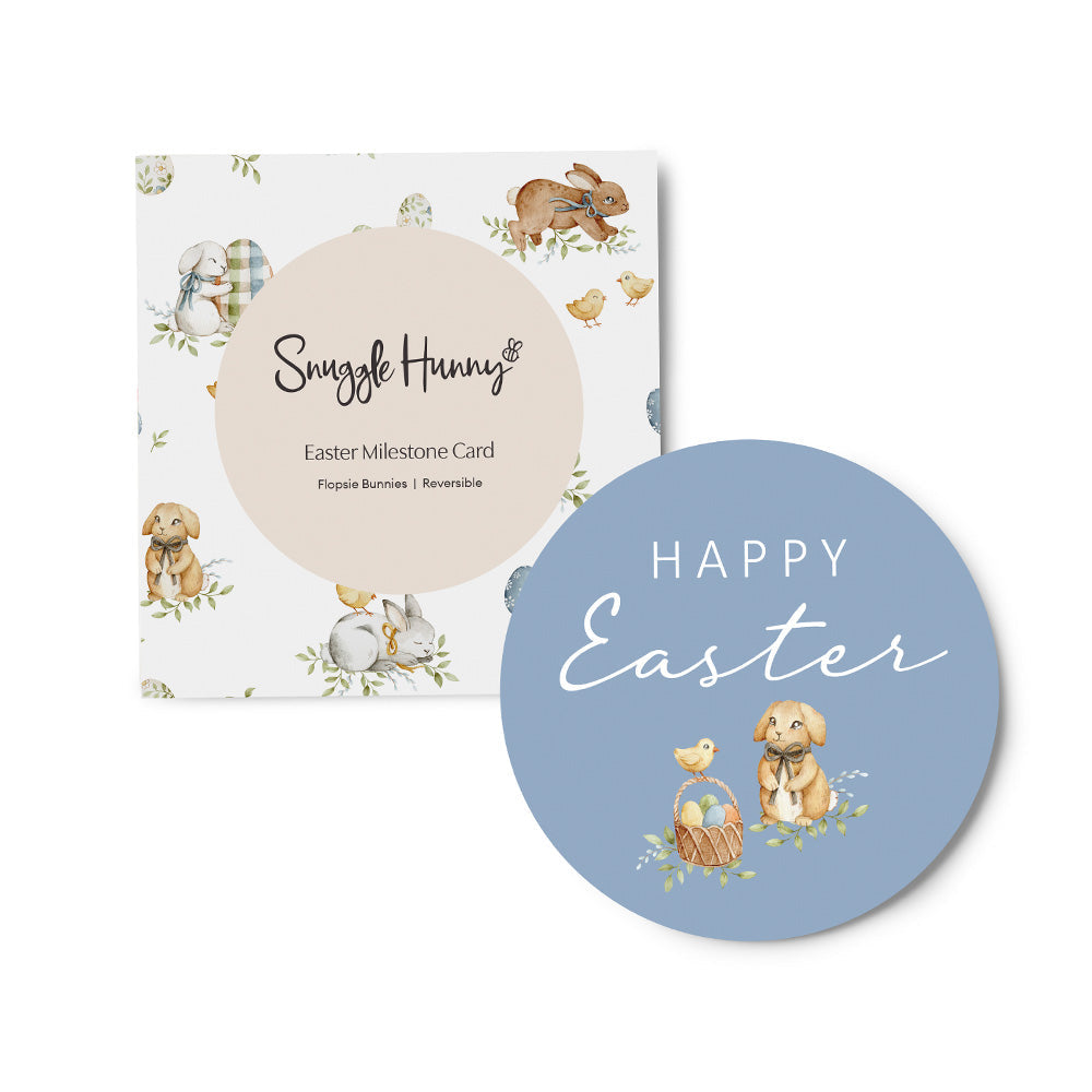 Flopsy Bunnies Easter Reversible Single Milestone Card