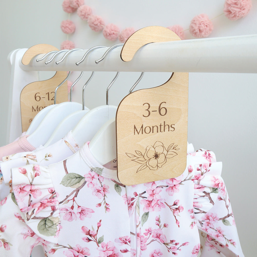 Floral Wooden Wardrobe Dividers