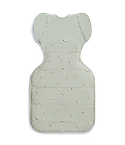 Love To Dream Swaddle Up™ 2.5 TOG Quilted Stretch Cotton Transition Olive Bees