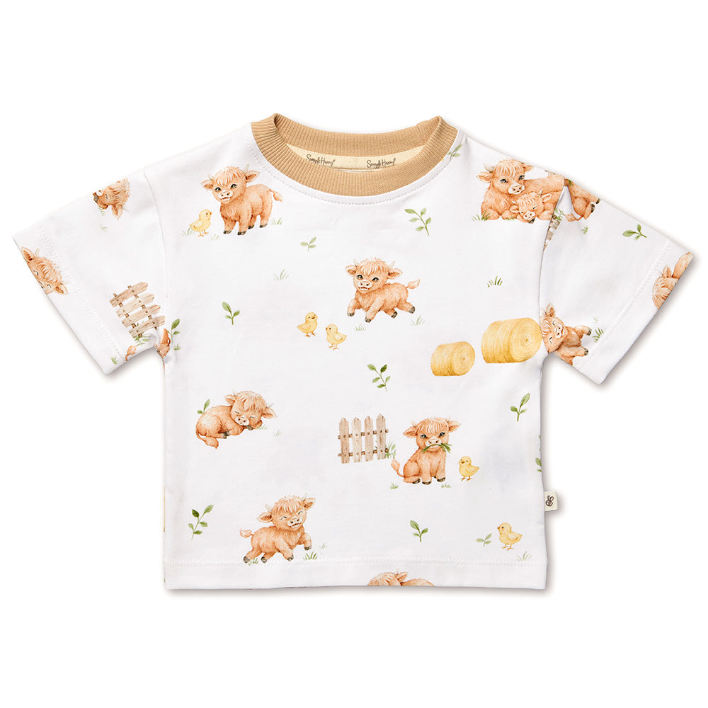 Highland Cows Organic Oversized Tee