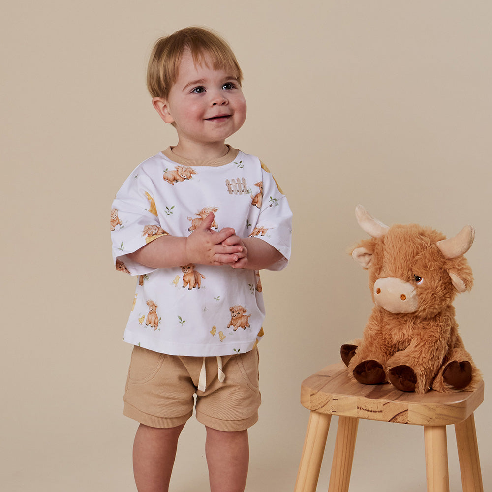 Highland Cows Organic Oversized Tee