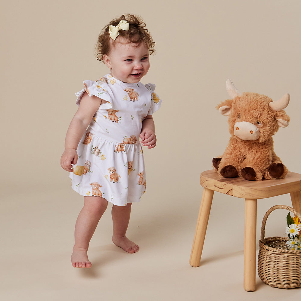 Highland Cows Organic Dress