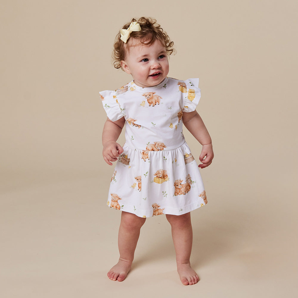 Highland Cows Organic Dress
