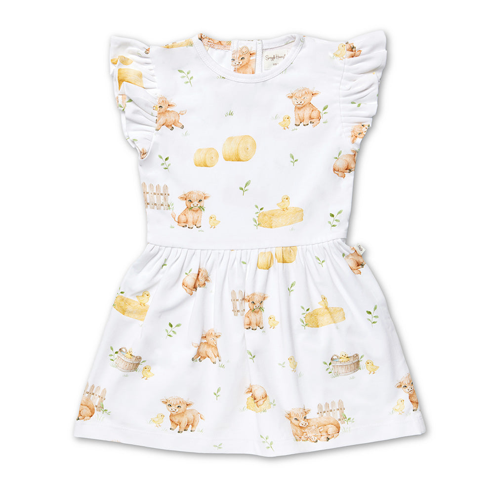 Highland Cows Organic Dress
