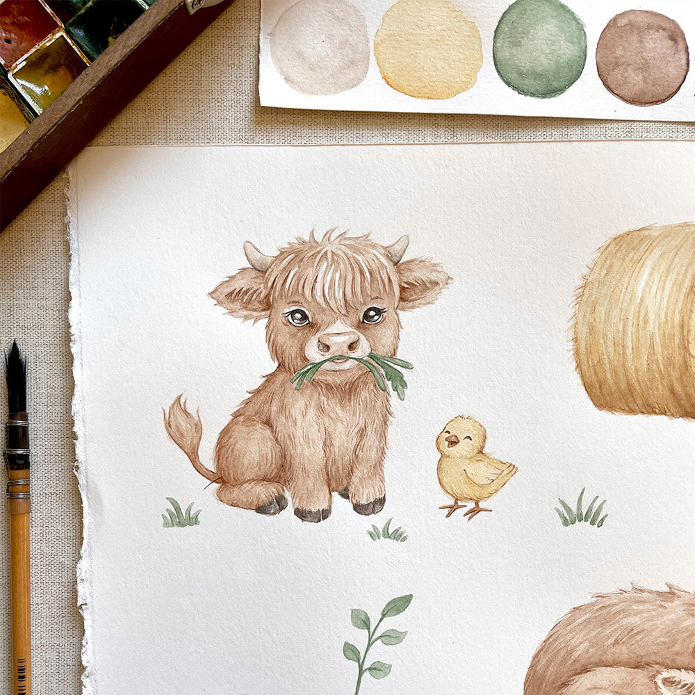 Highland Cows Organic Dress