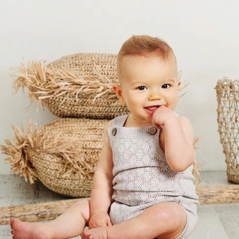 Pointelle Lace Knit Onesie