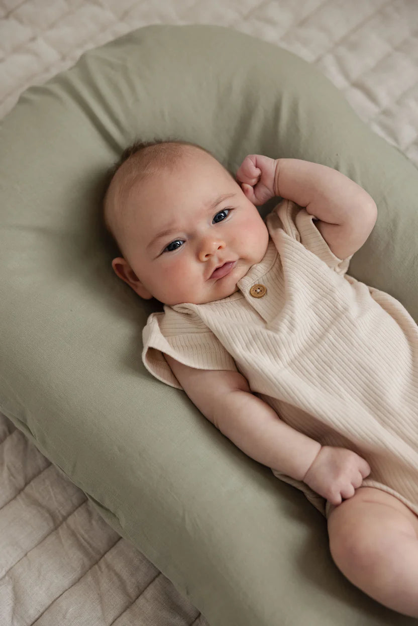 Baby Lounger Nest - French Flax Linen