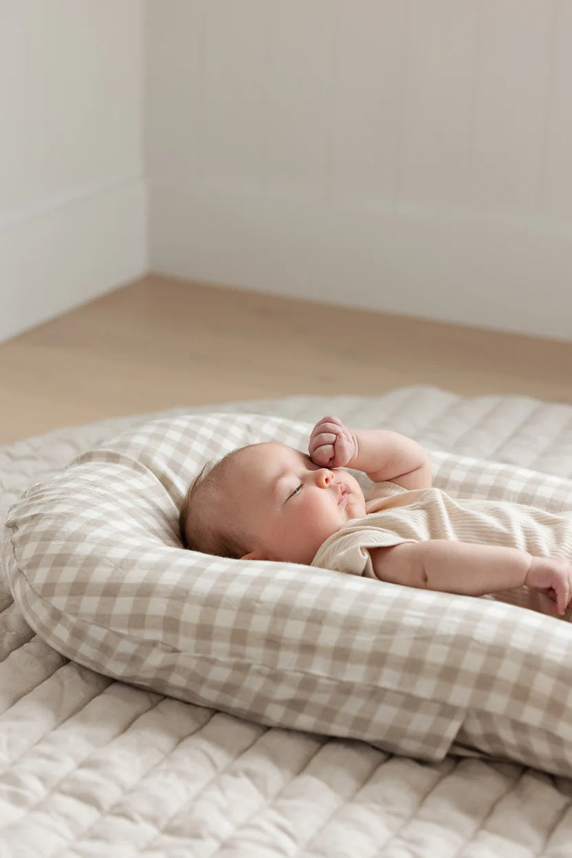 Baby Lounger Nest - French Flax Linen