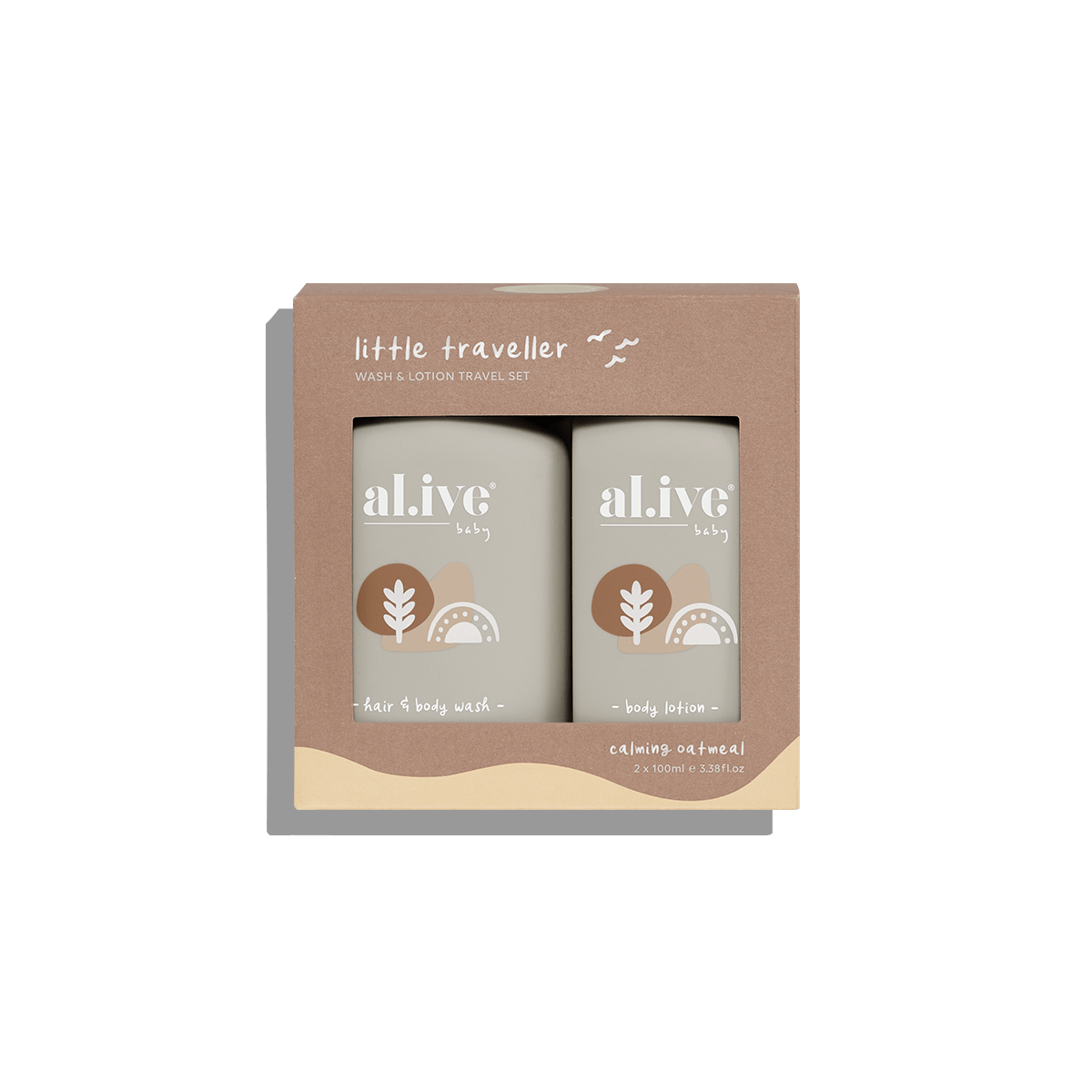 al.ive body Little Traveller  Wash & Lotion Travel Set