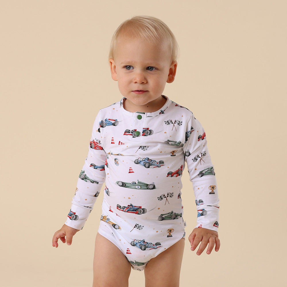 Snuggle Hunny Long Sleeve Organic Bodysuit