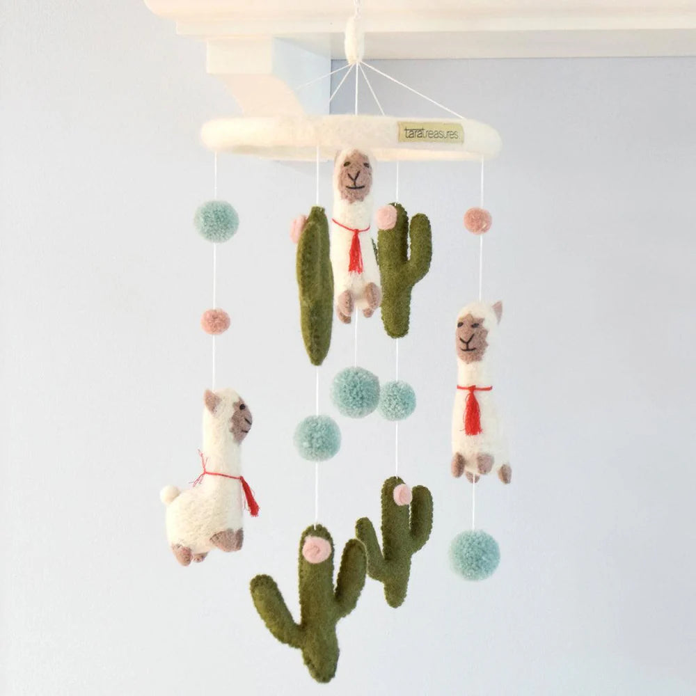 Nursery Cot & Ceiling Mobiles – Handmade Felt Designs