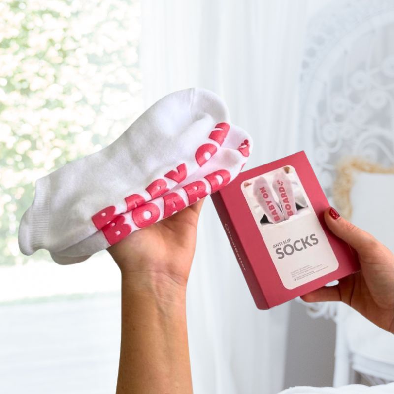 Maternity "Baby On Board" Anti-Slip Socks
