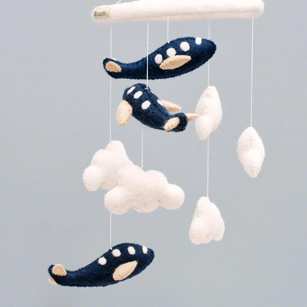 Nursery Cot & Ceiling Mobiles – Handmade Felt Designs