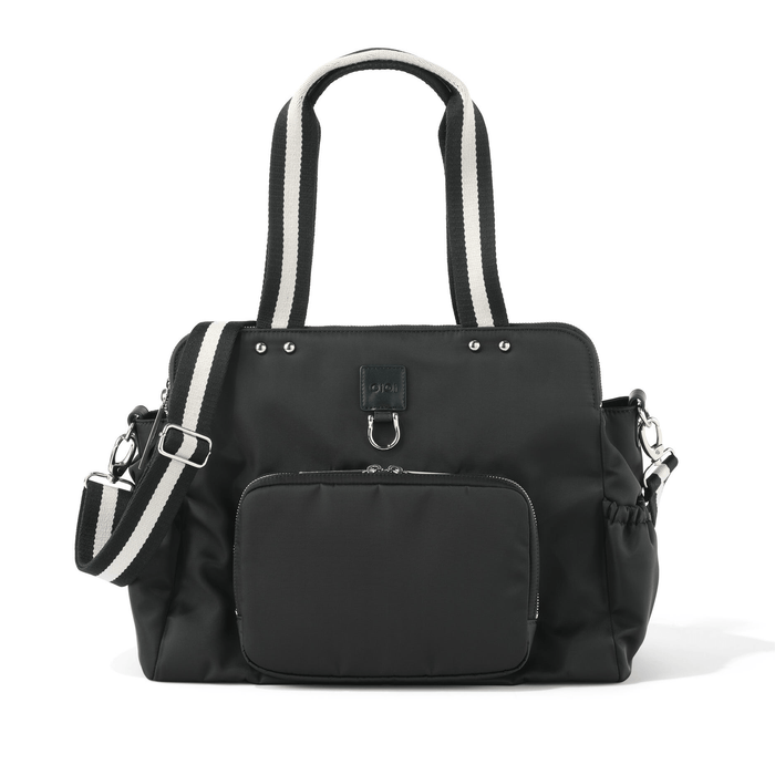 Triple Tote Nappy Bag -  Black Nylon