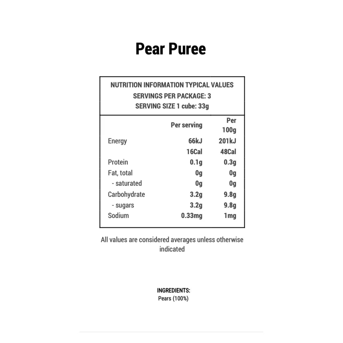 First Bites Fruit Baby Puree