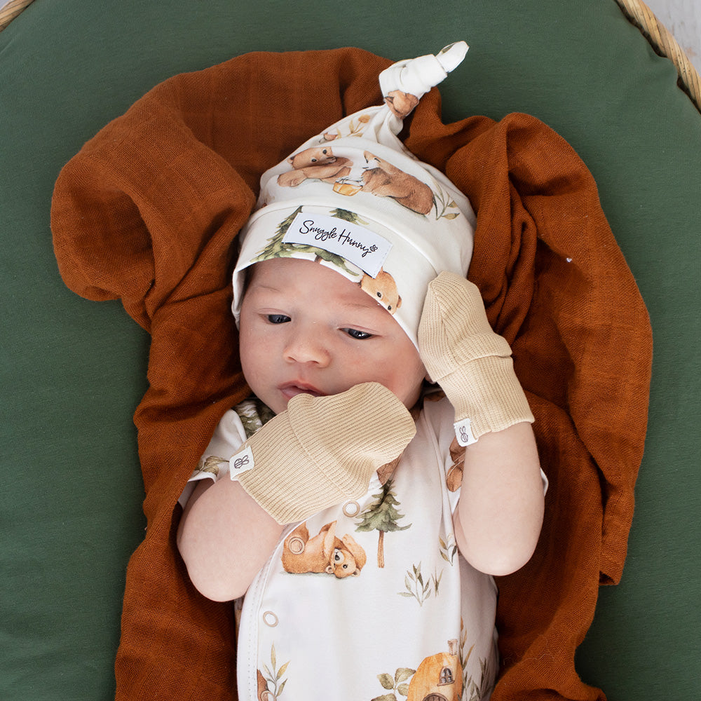 Organic Cotton Rib Mittens