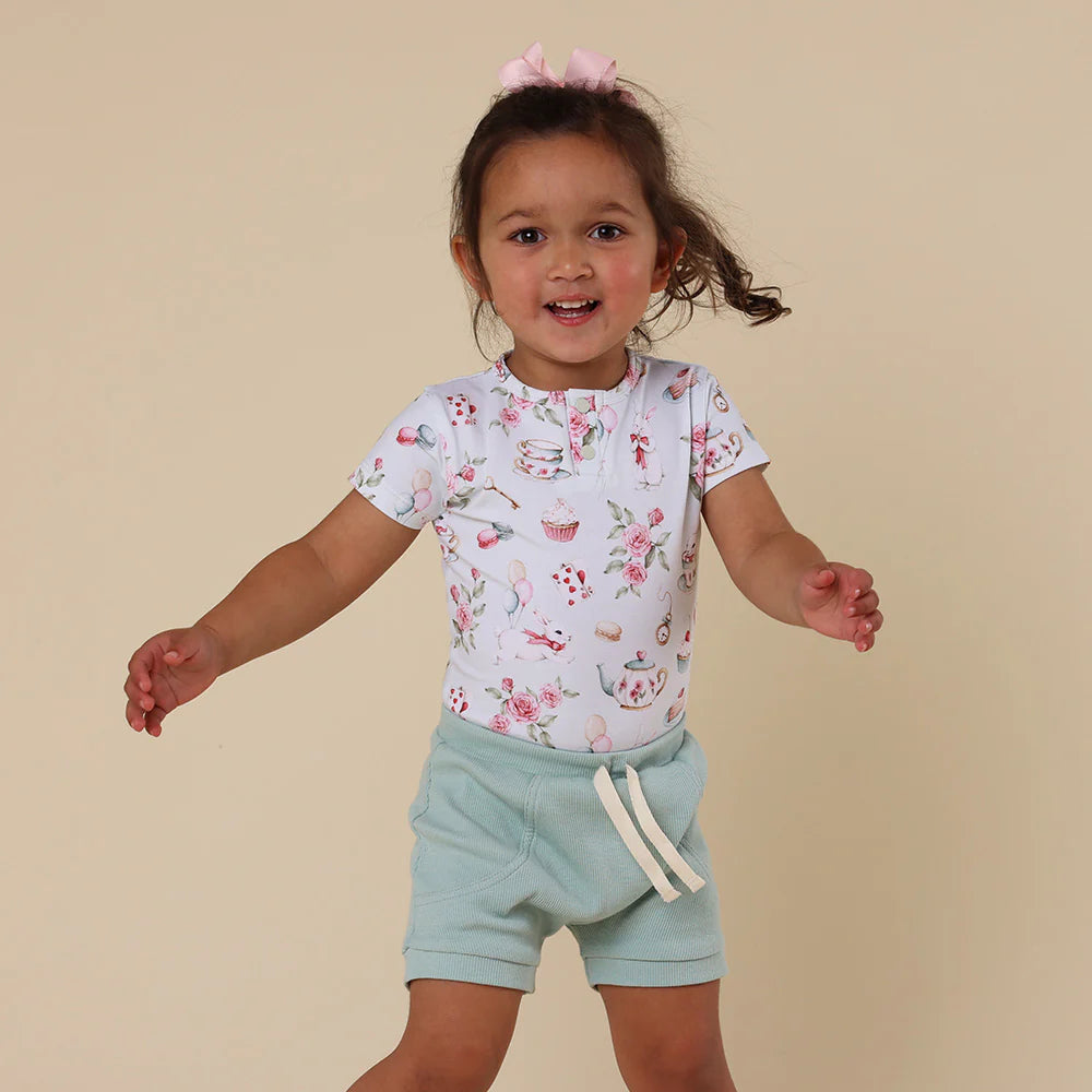 Organic Cotton Rib Shorts