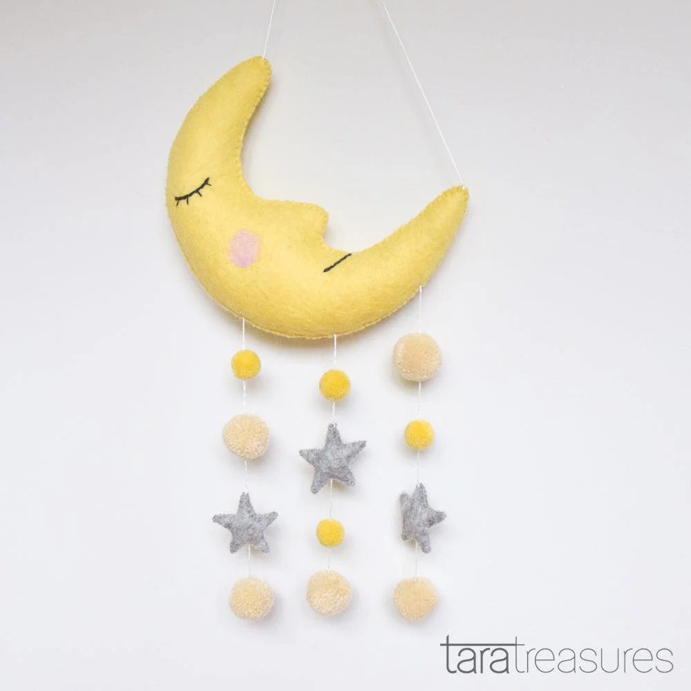 Nursery Cot & Ceiling Mobiles – Handmade Felt Designs