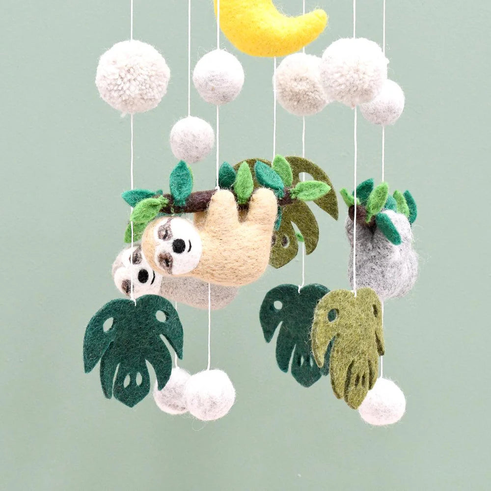 Nursery Cot & Ceiling Mobiles – Handmade Felt Designs