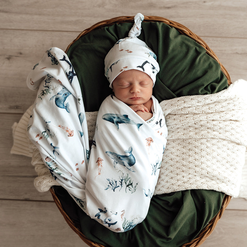 Stretch Cotton Baby Wrap set