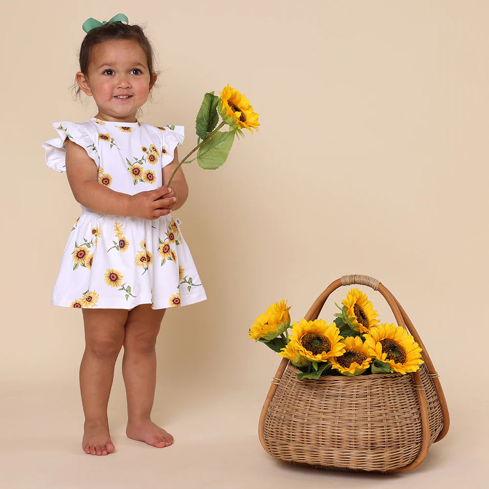 Sunflower Short Sleeve Organic Dress