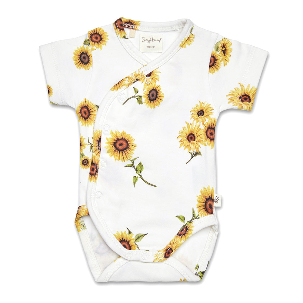 Snuggle Hunny Short Sleeve Organic Kimono Bodysuit