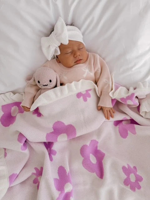 Flora Frill Blanket