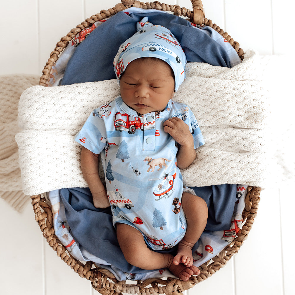 To The Rescue Short Sleeve Organic Bodysuit