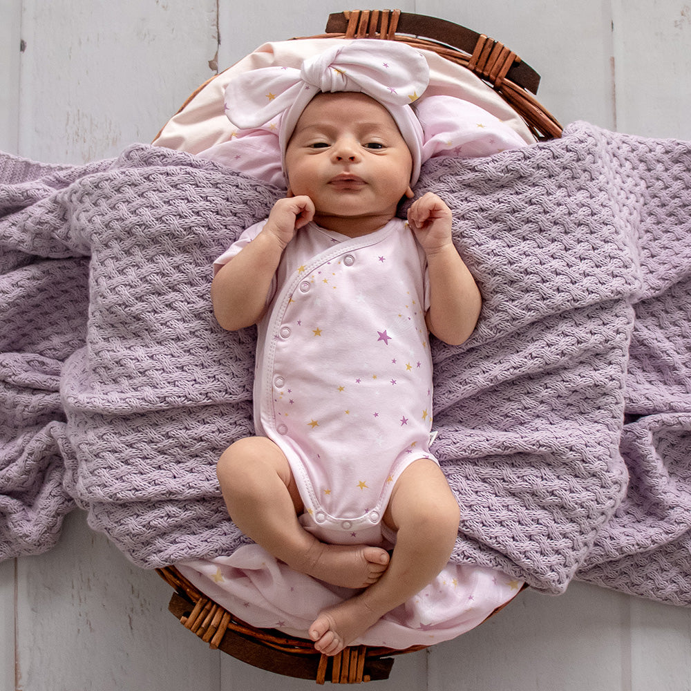 Snuggle Hunny Short Sleeve Organic Kimono Bodysuit