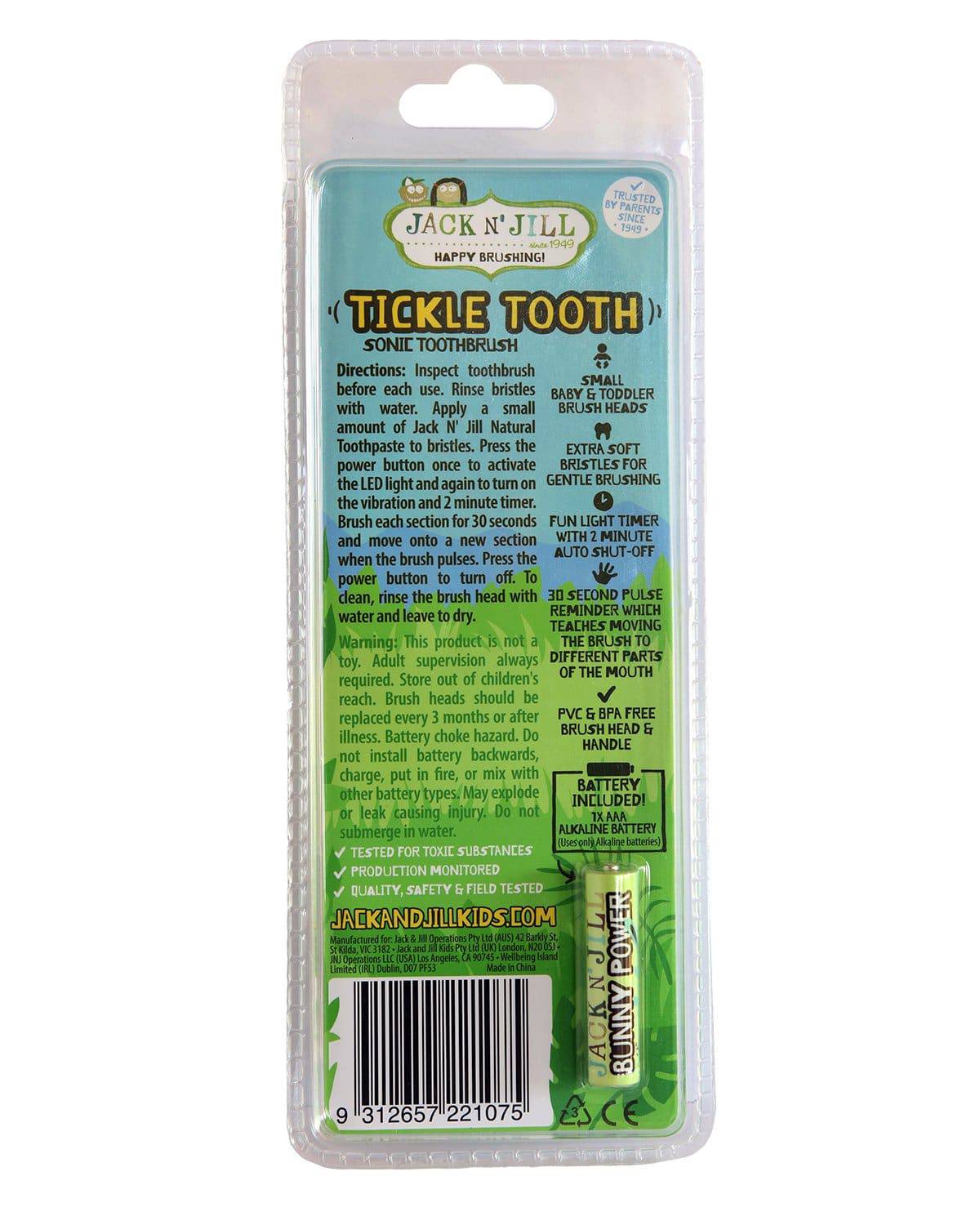 Tickle Tooth Sonic Toothbrush (0-6yrs)