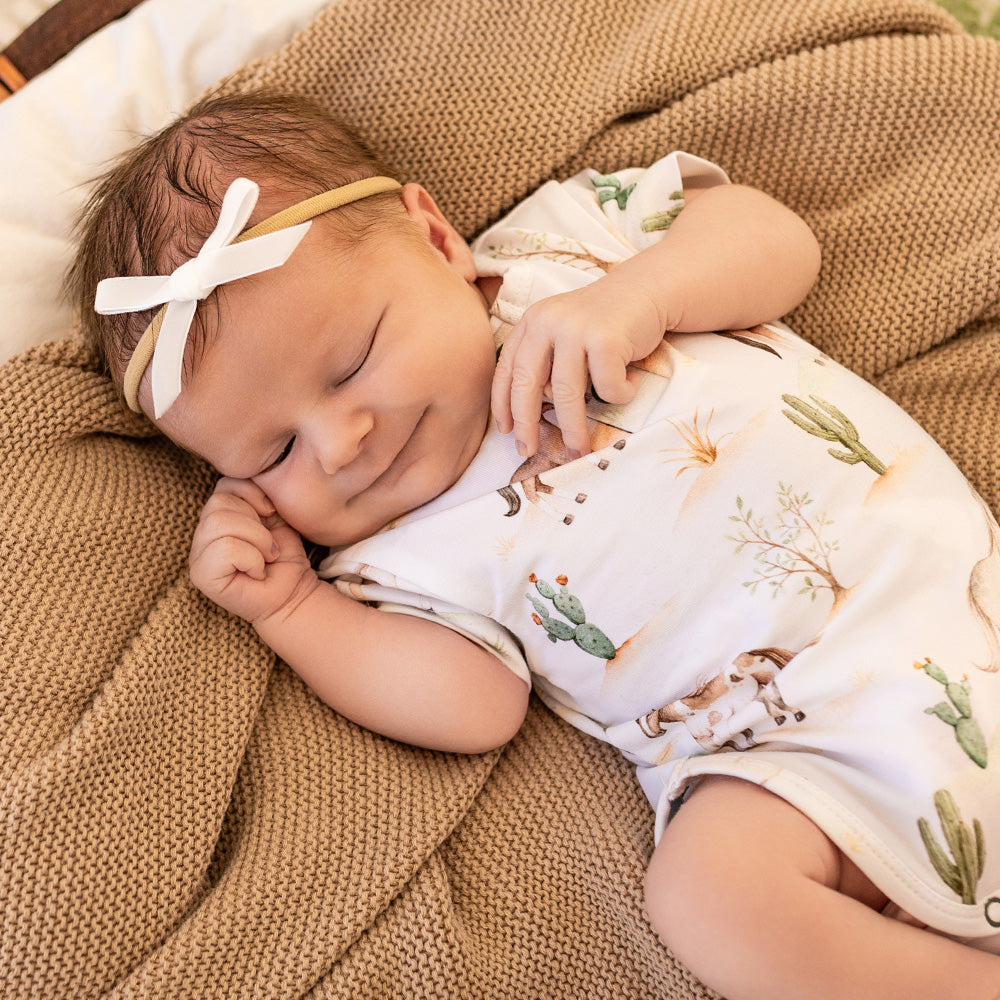 Wild Horses Short Sleeve Organic Bodysuit