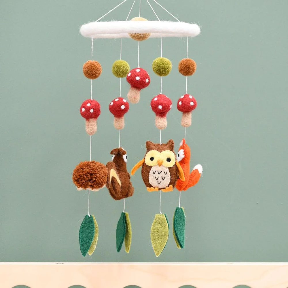 Nursery Cot & Ceiling Mobiles – Handmade Felt Designs